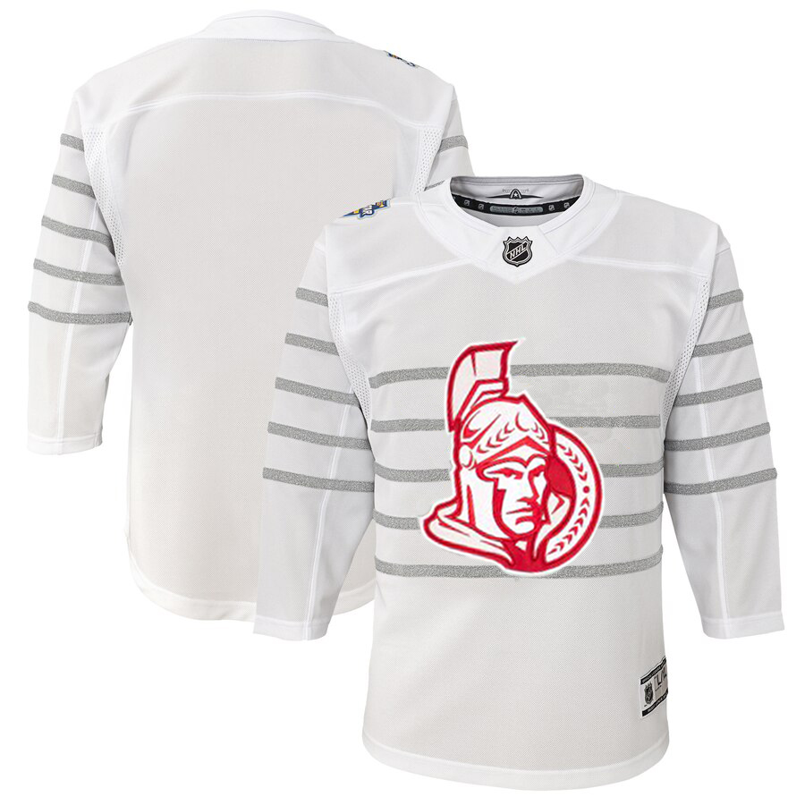 Youth Ottawa Senators White 2020 NHL All-Star Game Premier Jersey->youth nhl jersey->Youth Jersey